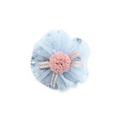SILVER GLITTER HAIR CLIP SKYBLUE image 0