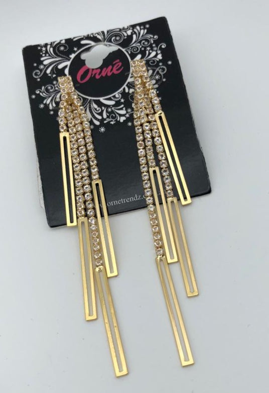 SYMPHONY MULTI STRINGS LAYERED EARRINGS image 1