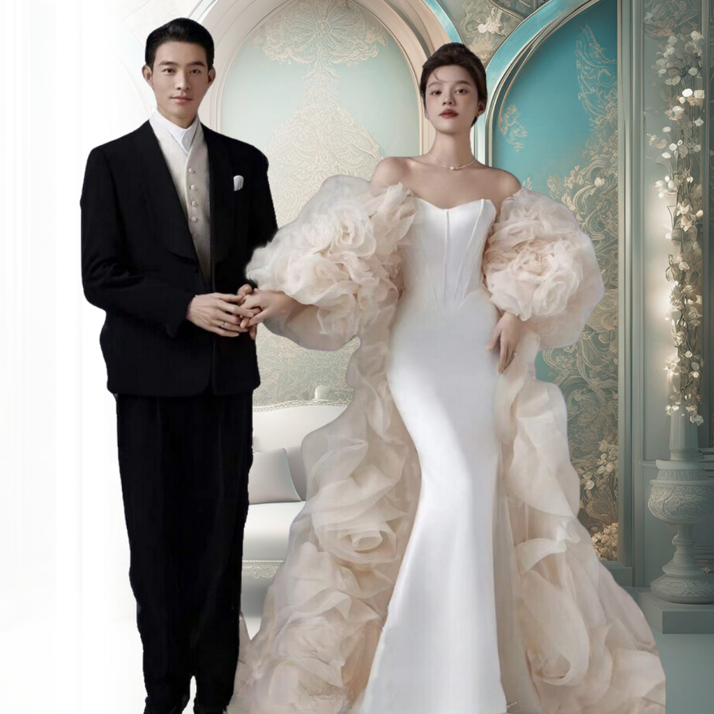 CUSTOMIZED IVORY GOWN image 1