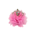 PEPPA CROWN HAIR CLIP DARK PINK image 0