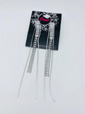 LONG CUBIC MULTI STRINGS DROP EARRINGS image 0
