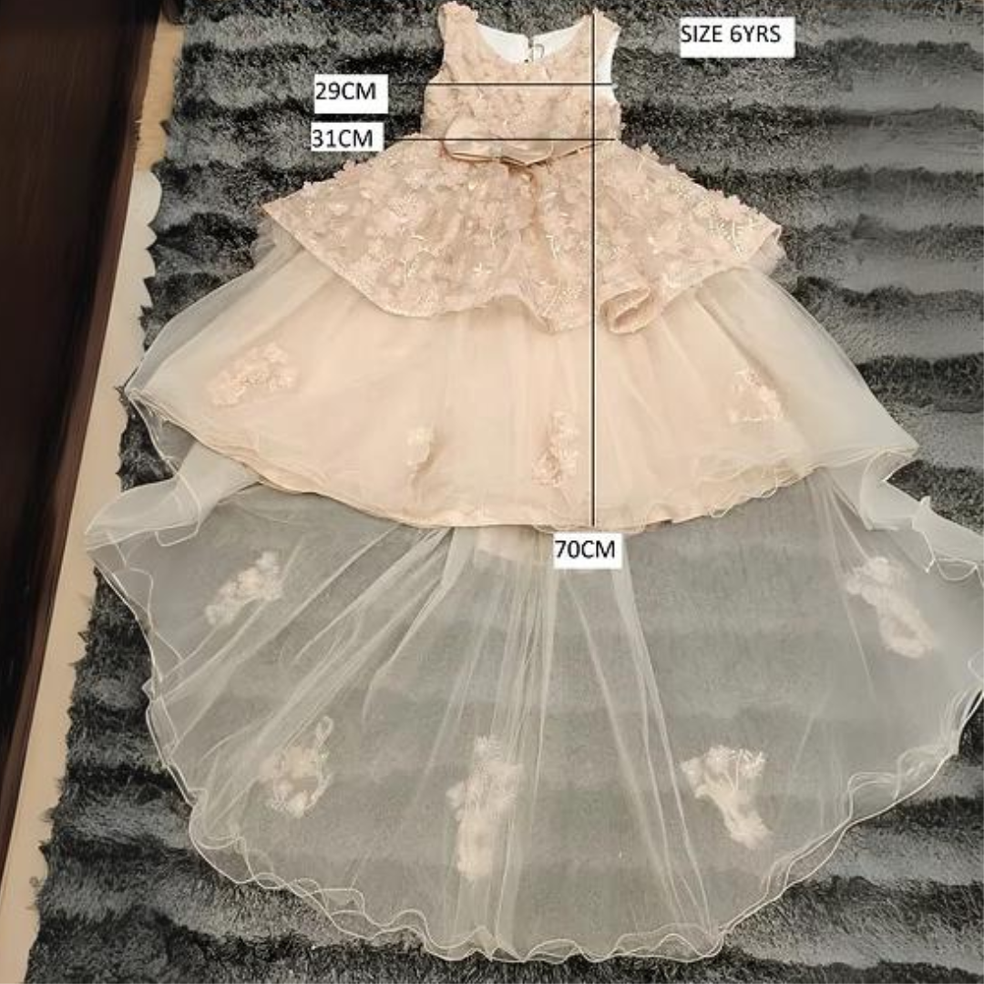 SIENNA HIGH LOW CHAMPAGNE DRESS image 5