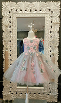 CARLA PINK AND GREY DRESS image 0