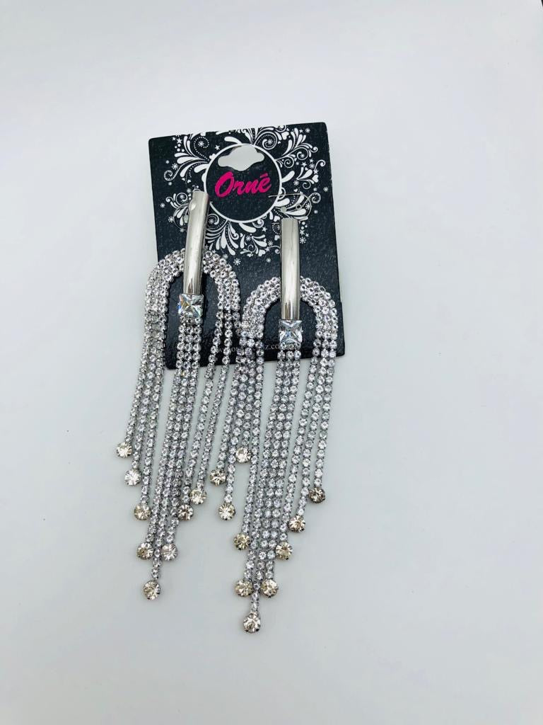 RADIANT DEWDROP MULTI STRINGS LAYERED EARRINGS image 0