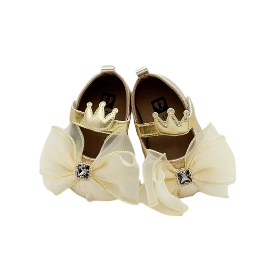 CHAMPAGNE BOW SHOES image 1