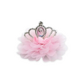 ELSA PUFFY HAIR CLIP BABY PINK image 0