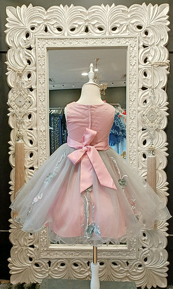 CARLA PINK AND GREY DRESS image 2