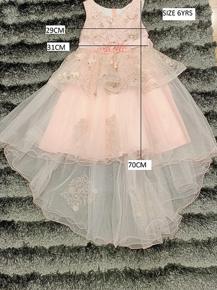 HOLLY HIGH-LOW BLUSH DRESS image 3