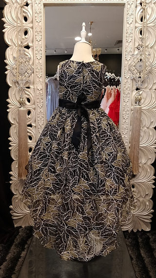 KENYA HIGH-LOW BLACK DRESS image 2