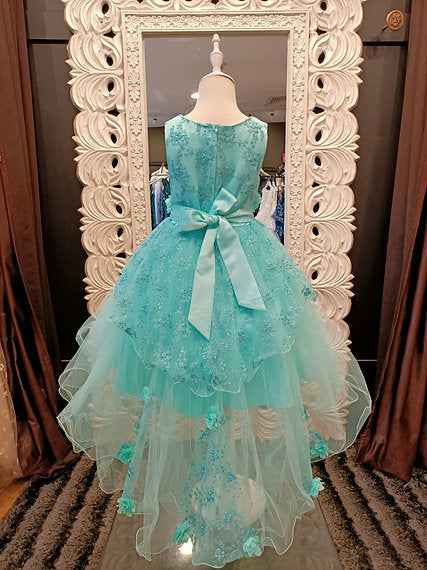 OPAL MINT HIGH-LOW DRESS image 6