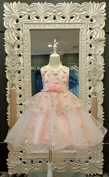 HOLLY HIGH-LOW BLUSH DRESS image 0