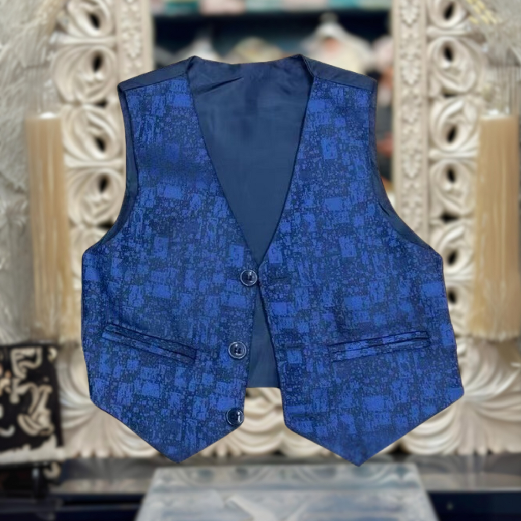 HENRY BLUE JACQUARD (3PCS SUIT) image 3