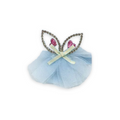 CAT EAR DIAMANTE HAIR CLIP BLUE image 0