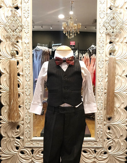BOYS BLACK SUIT image 3