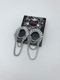 SEMI-DIAMANTE MULTI LOOPS SILVER EARRINGS image 0