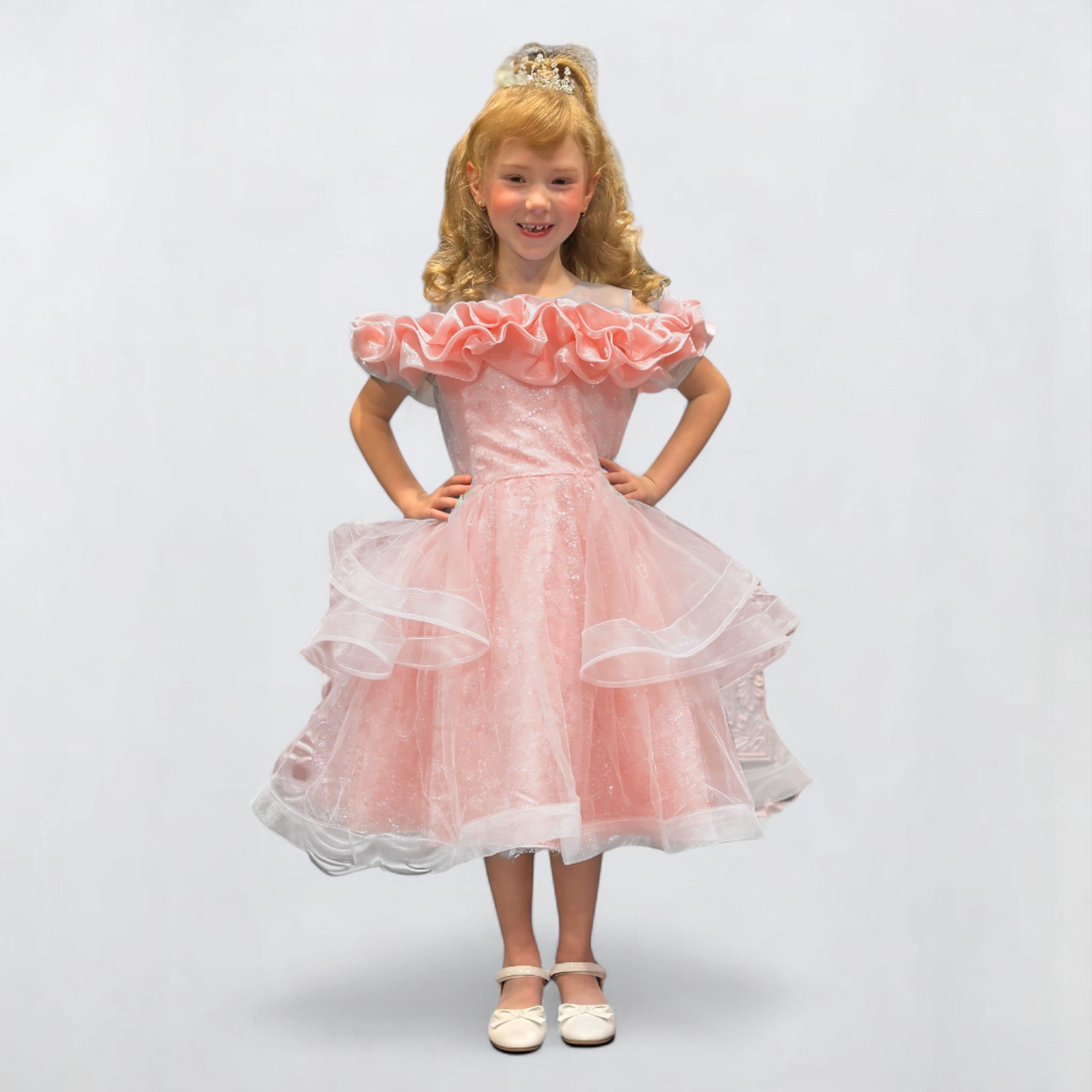 LISA MULTI LAYER PUFFY DRESS - ROSE PINK image 2