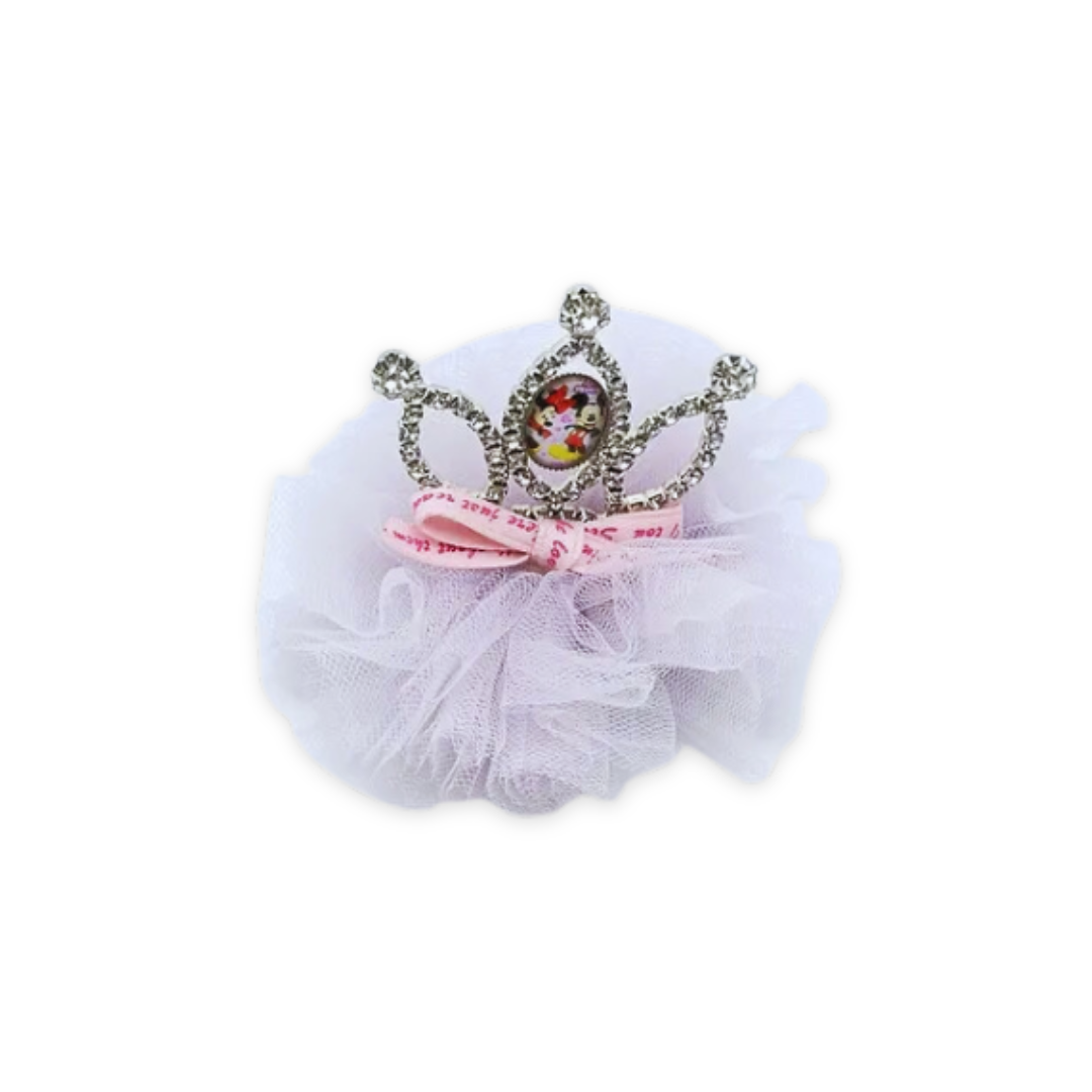 MICKEY MOUSE PRINCESS HAIR CLIP LAVENDER image 0