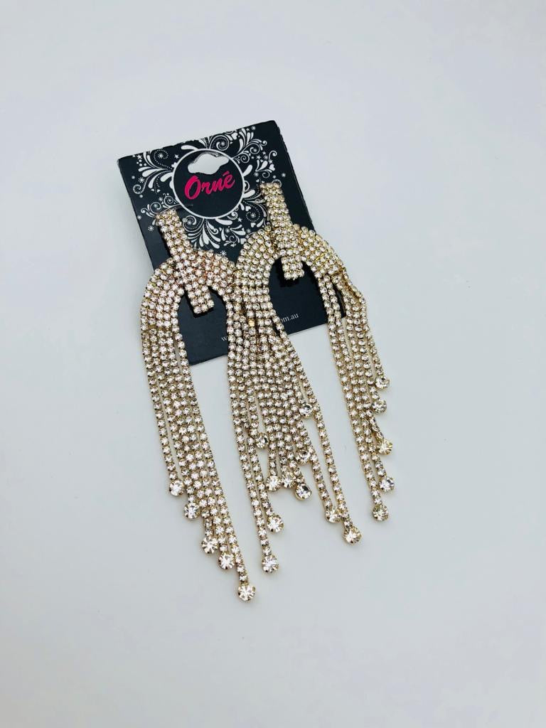 WIDER LAYERED EARRING 5 CANOPY STRAND image 0