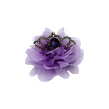 PEPPA CROWN HAIR CLIP PURPLE image 0