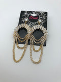 SEMI-DIAMANTE MULTI LOOPS GOLD EARRINGS image 0