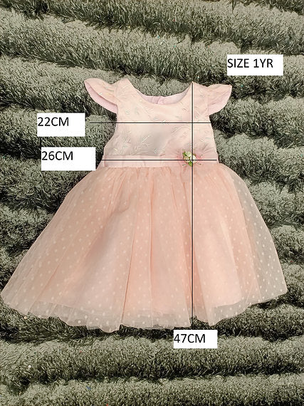 VADA DOTS PEACH DRESS image 3