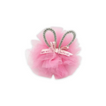 BUNNY EAR DIAMANTE HAIR CLIP PINK image 0