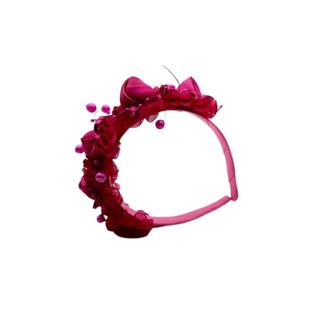 FUCHSIA FLORAL KIDS HEADBAND image 0