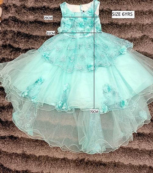 OPAL MINT HIGH-LOW DRESS image 8
