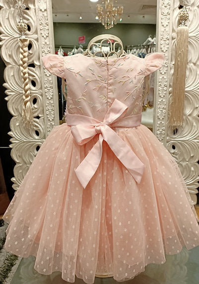 VADA DOTS PEACH DRESS image 2