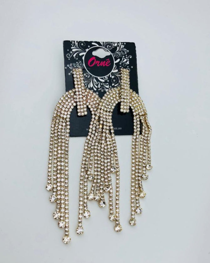 WIDER LAYERED EARRING 5 CANOPY STRAND image 1
