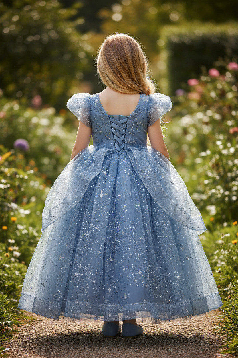 Elsa Lux princess Gown-Soft Blue
