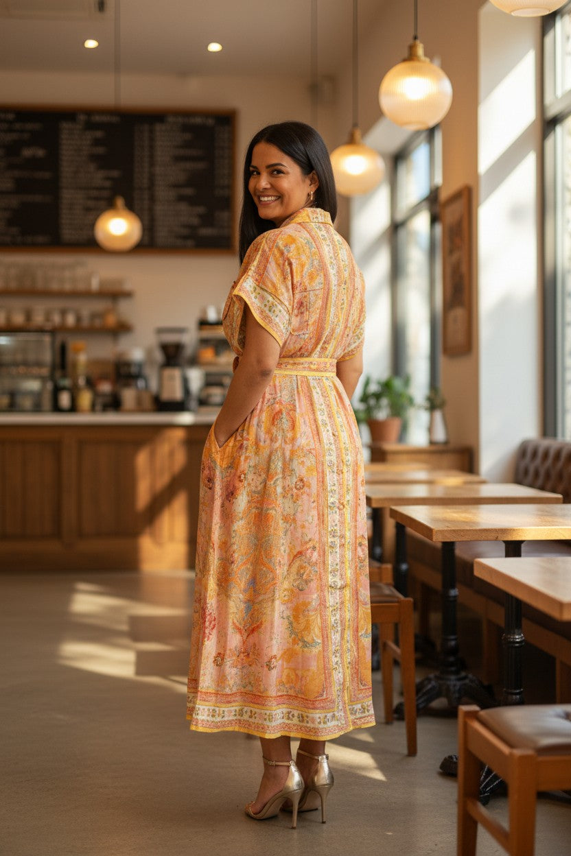 HARMONY Printed Maxi Dress