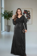 YARETZI sequin Glitter Gown
