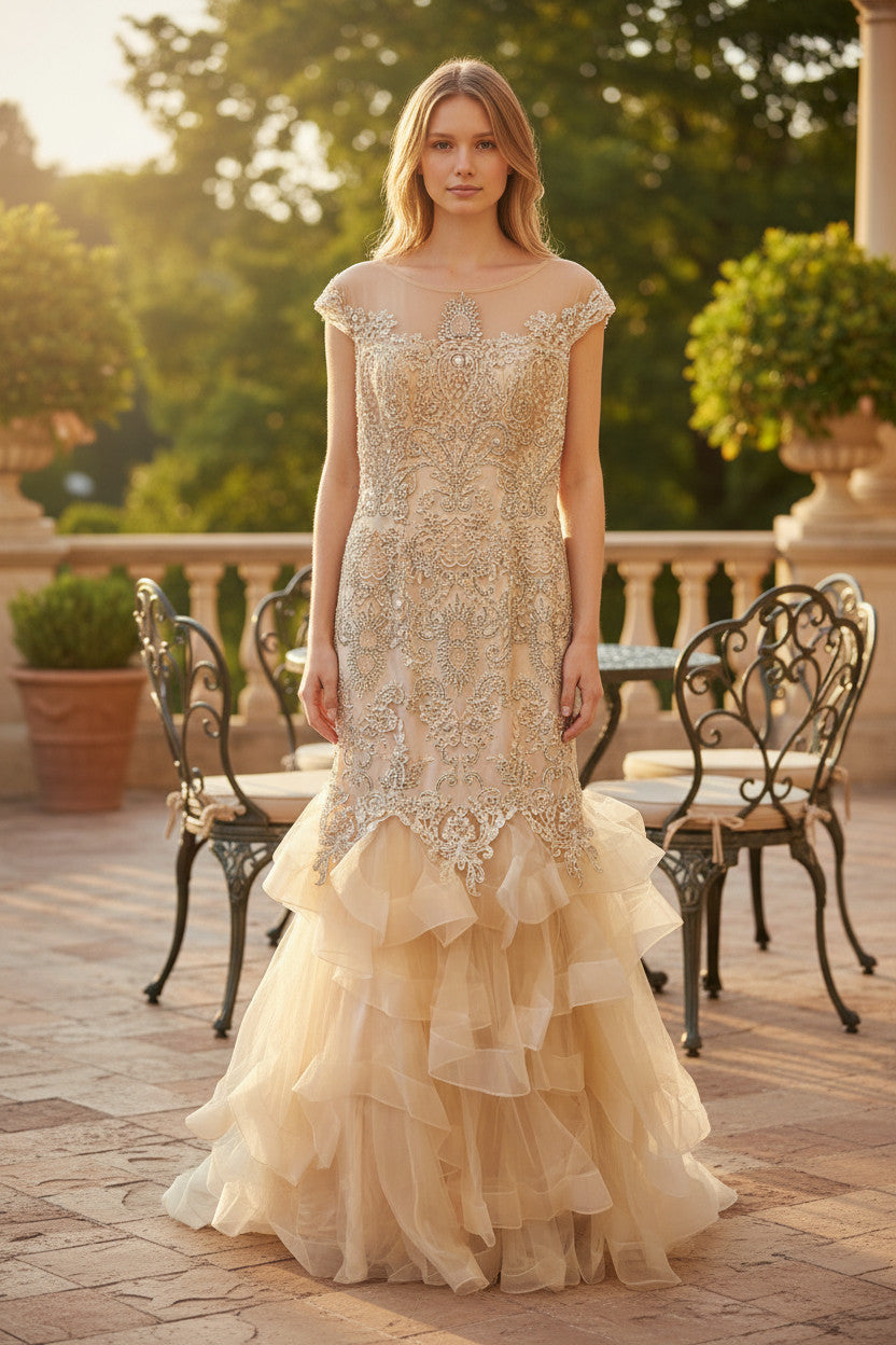 BIANCA  Fishtail Long Gown