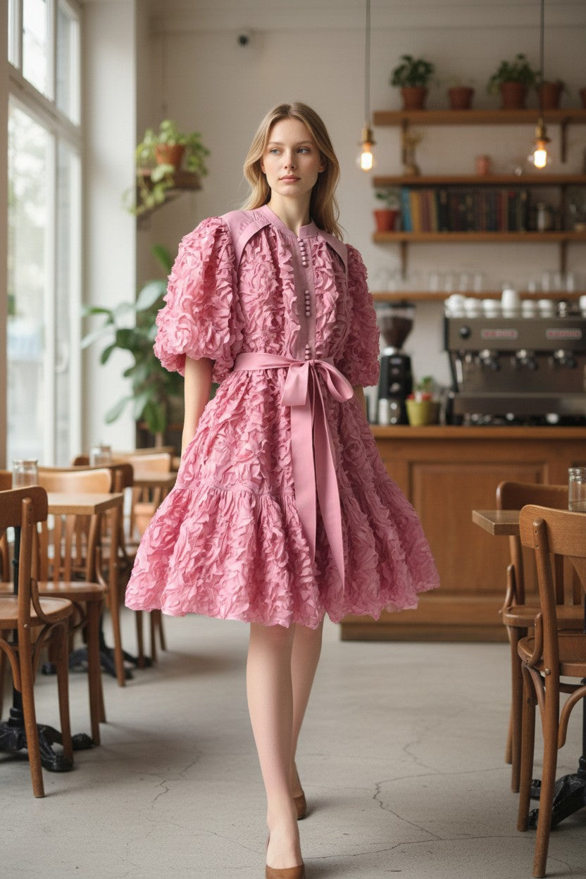 PIPER 3d Floral Dress