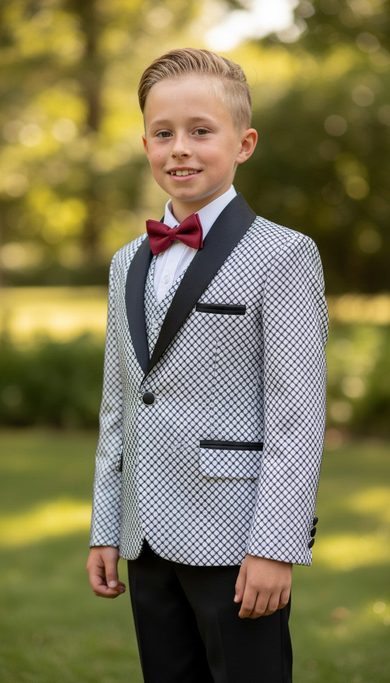 JAMES CROSS SILVER BLACK (3PCS SUIT)