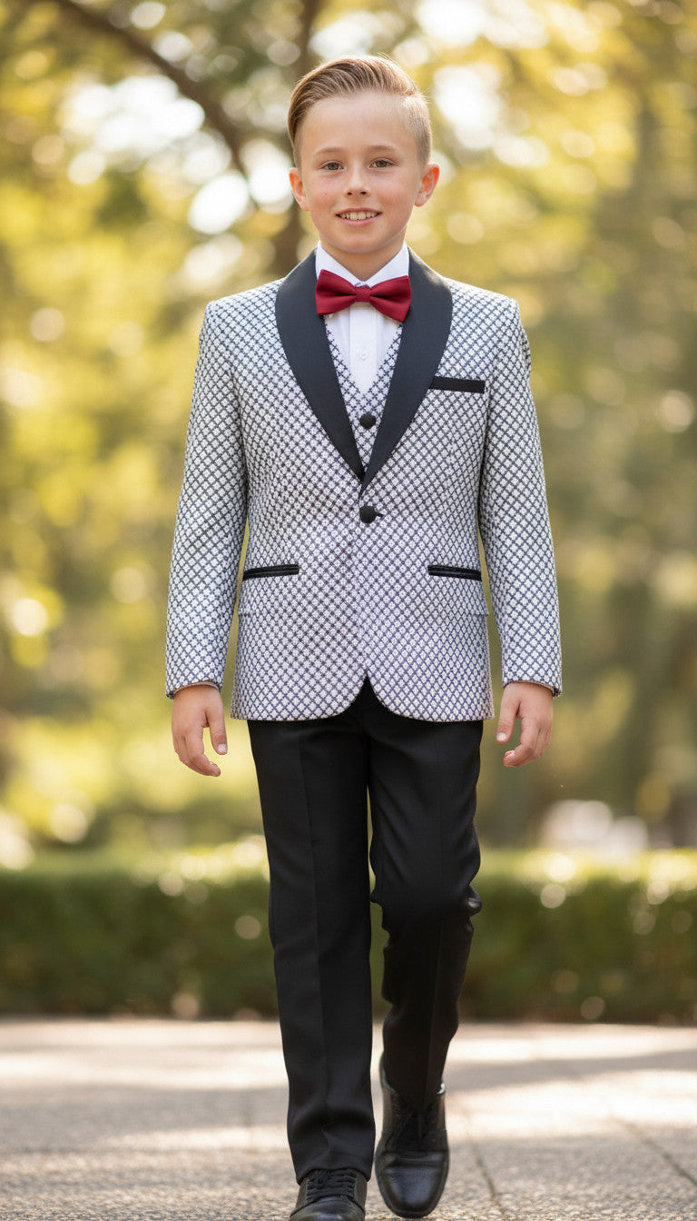 JAMES CROSS SILVER BLACK (3PCS SUIT)