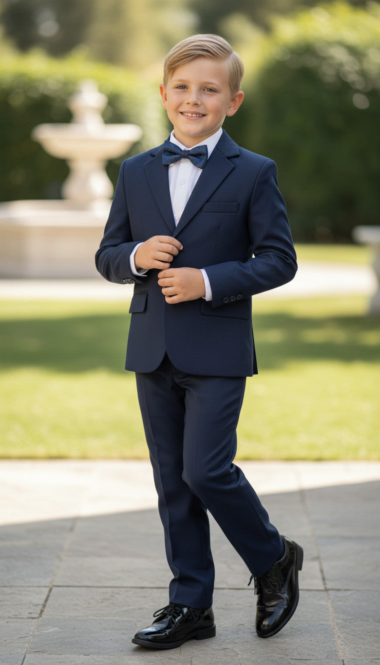 Navy Blue Boys (3pcs Suit)