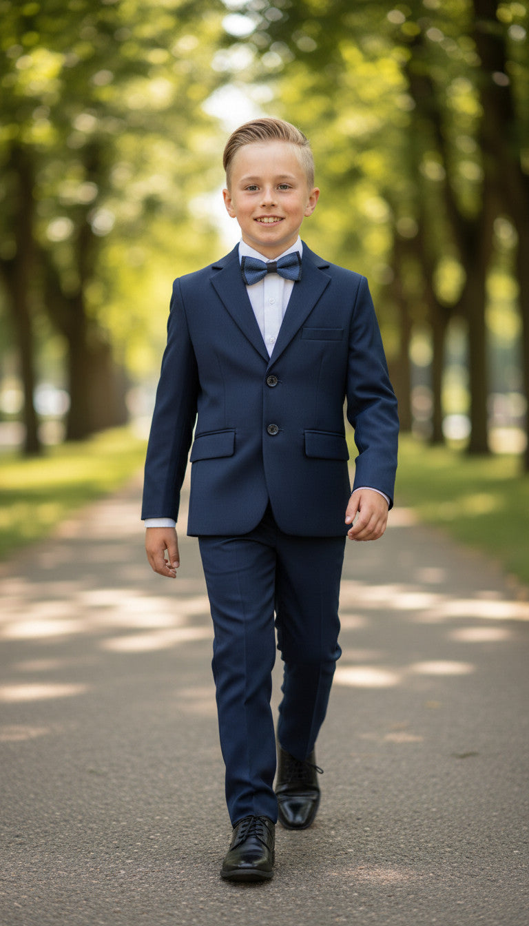 Navy Blue Boys (3pcs Suit)