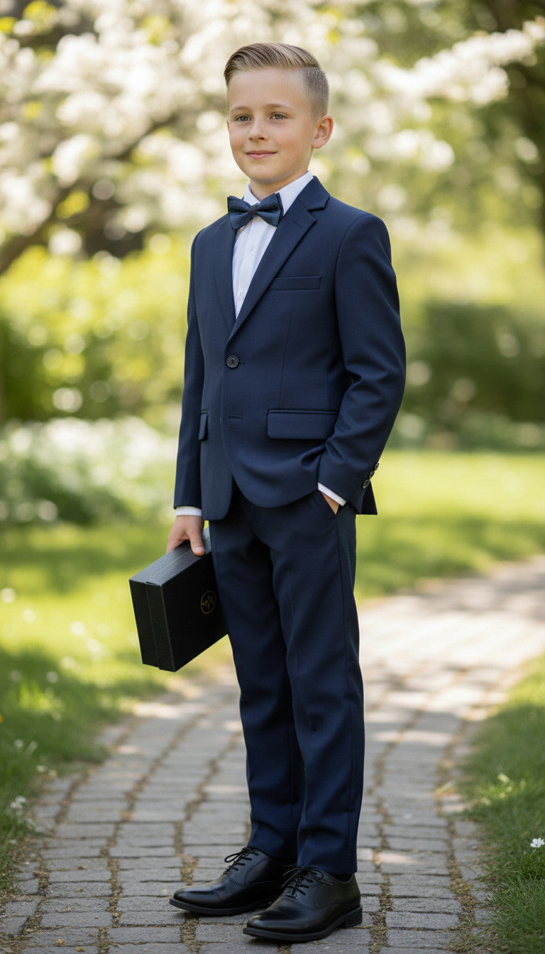Navy Blue Boys (3pcs Suit)