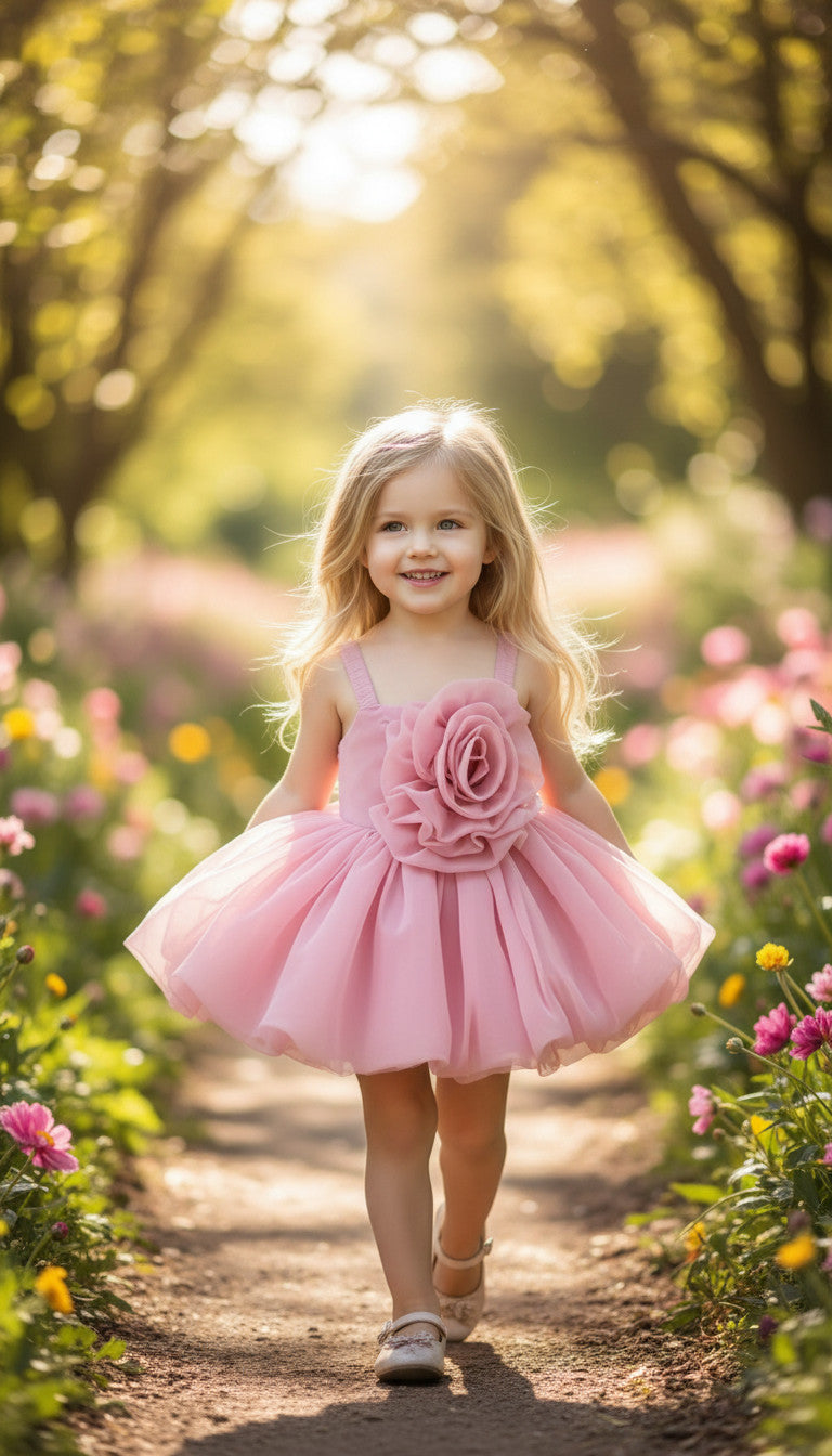 Felicity Balloon Strappy Kids dress