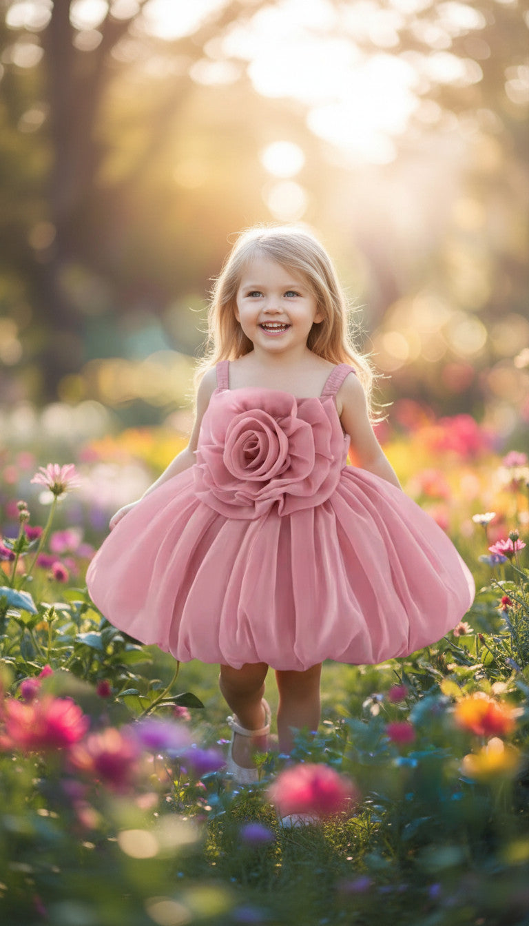 Felicity Balloon Strappy Kids dress