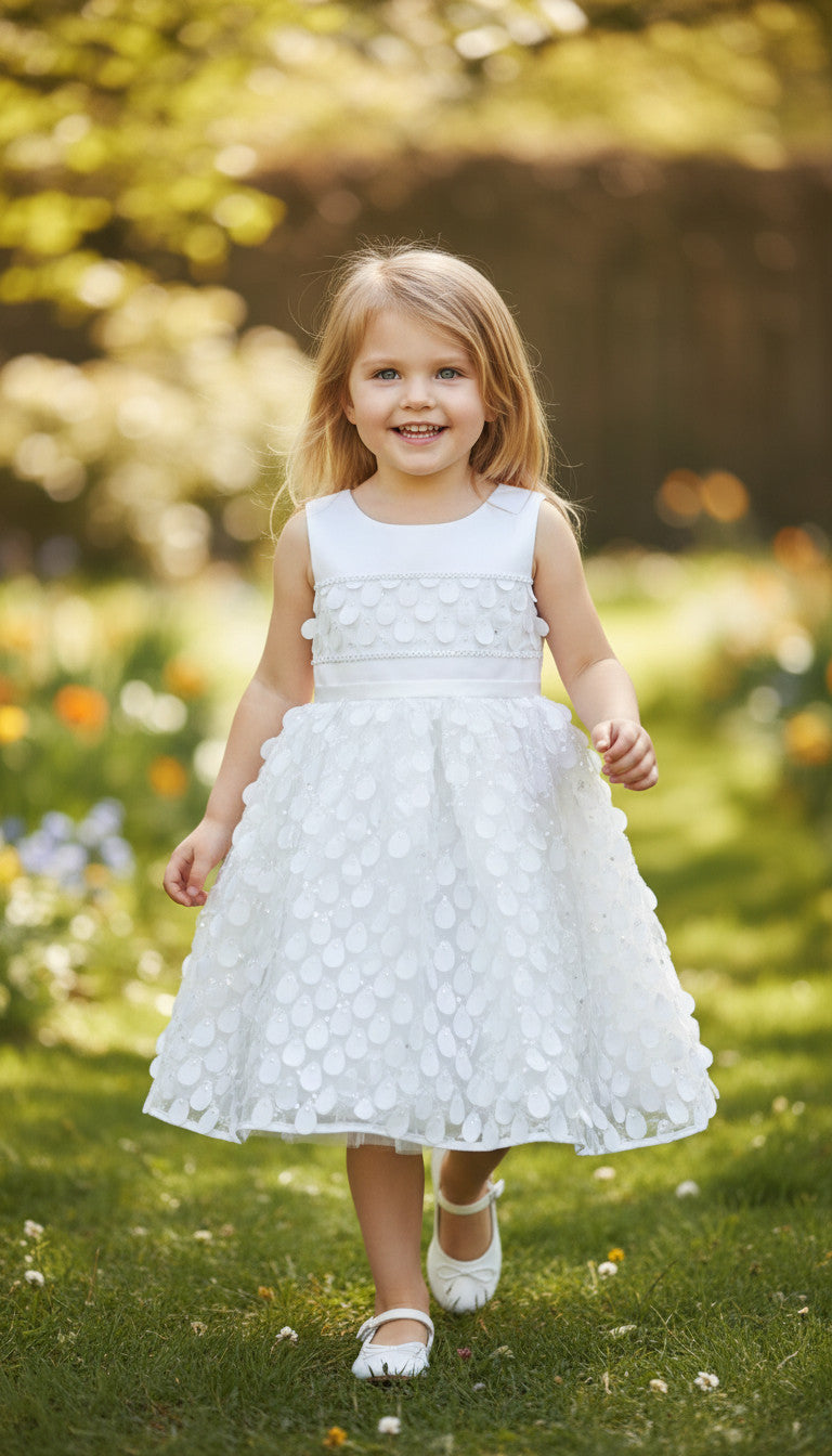 Neri Drop Applique Baby Dress