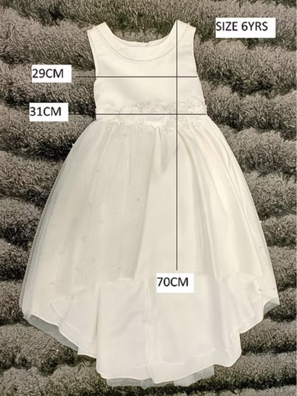 One Side Floral & Glitter Girls Dress