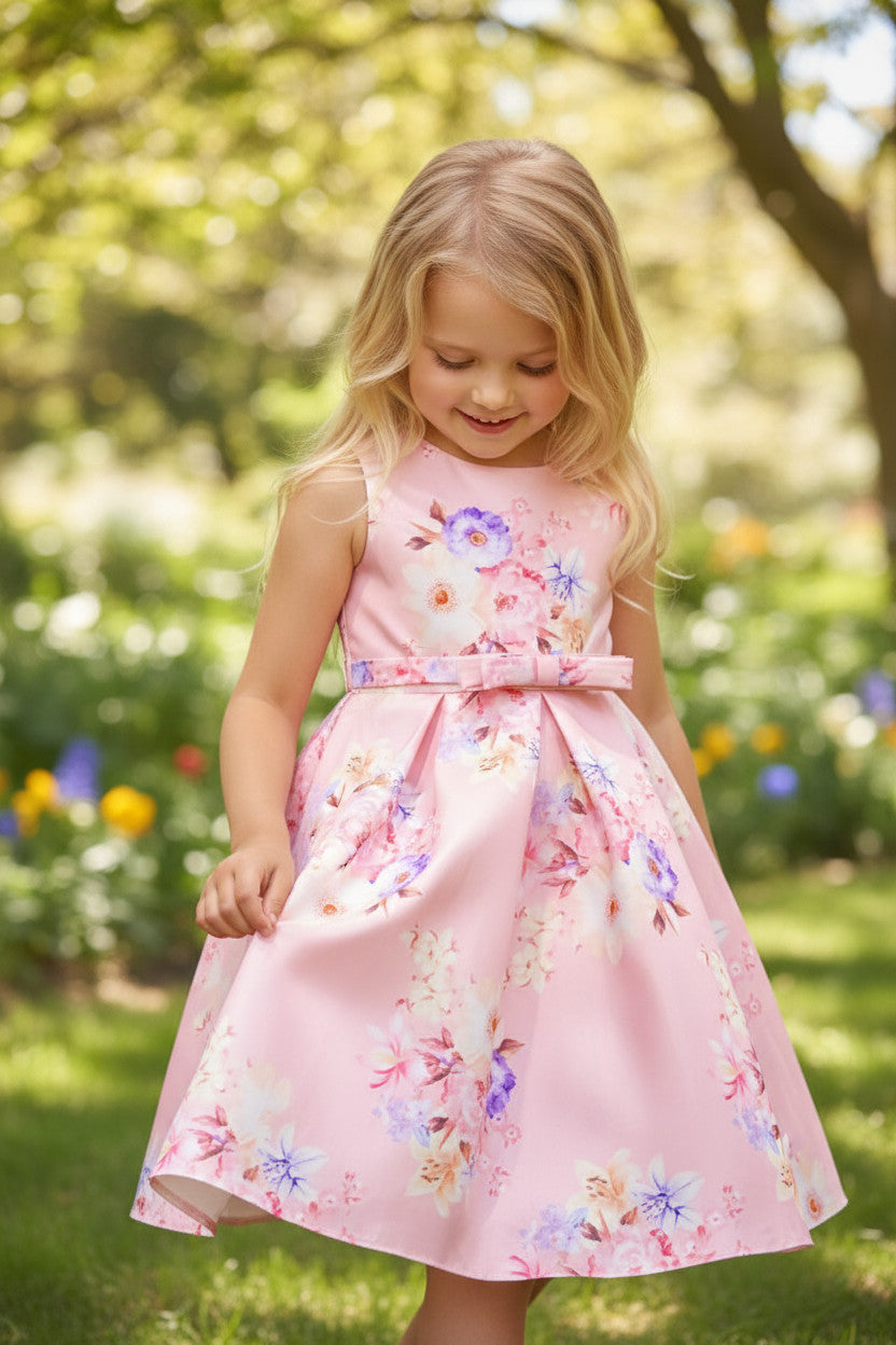 Daffodil Printed floral Party Dress