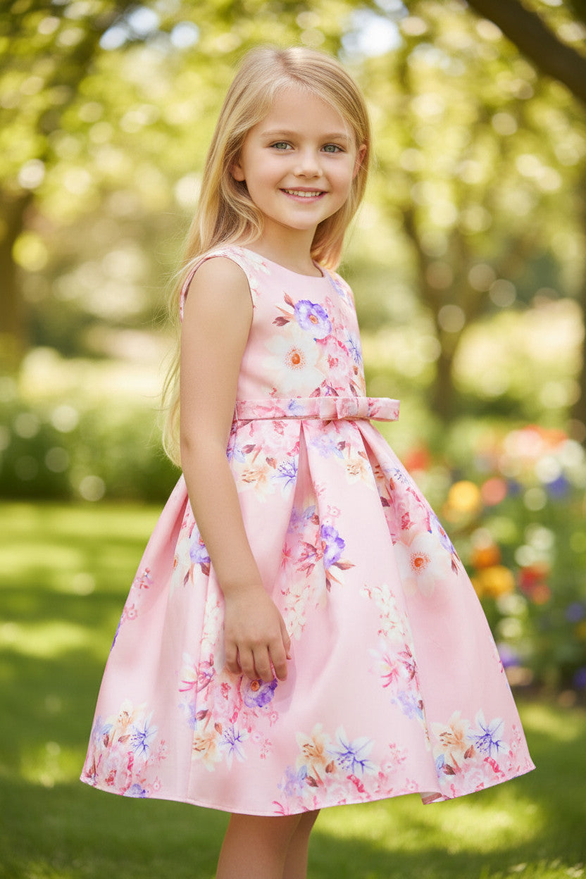 Daffodil Printed floral Party Dress