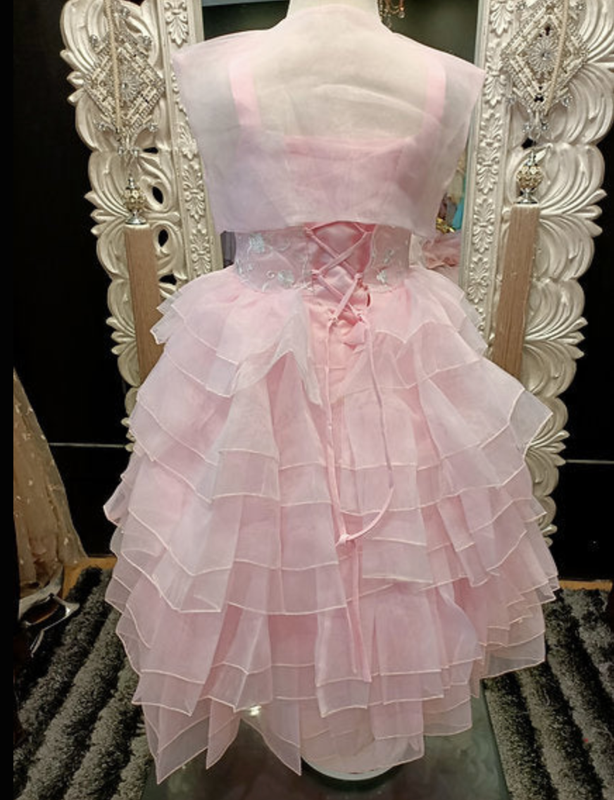 Lilia Girls Pink Dress with Light Bolero