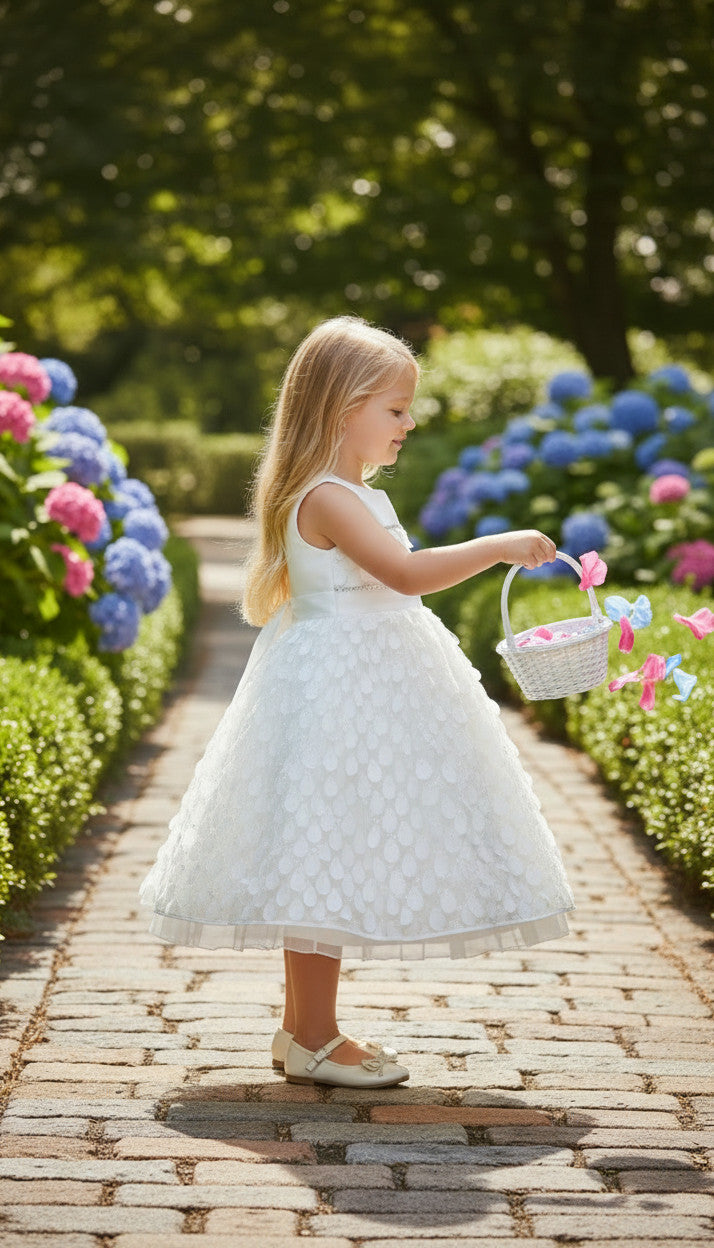 Neri Drop Applique Baby Dress