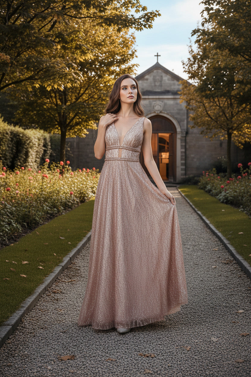 SPENCER Glitter long Gown