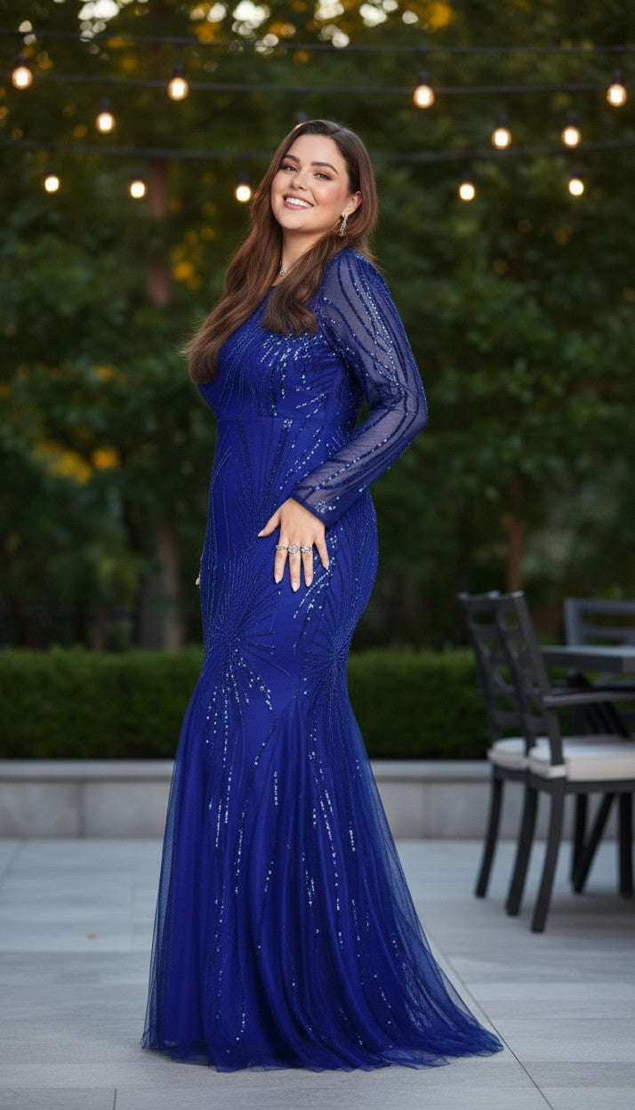 PARIS Royal Blue Radiance Gown